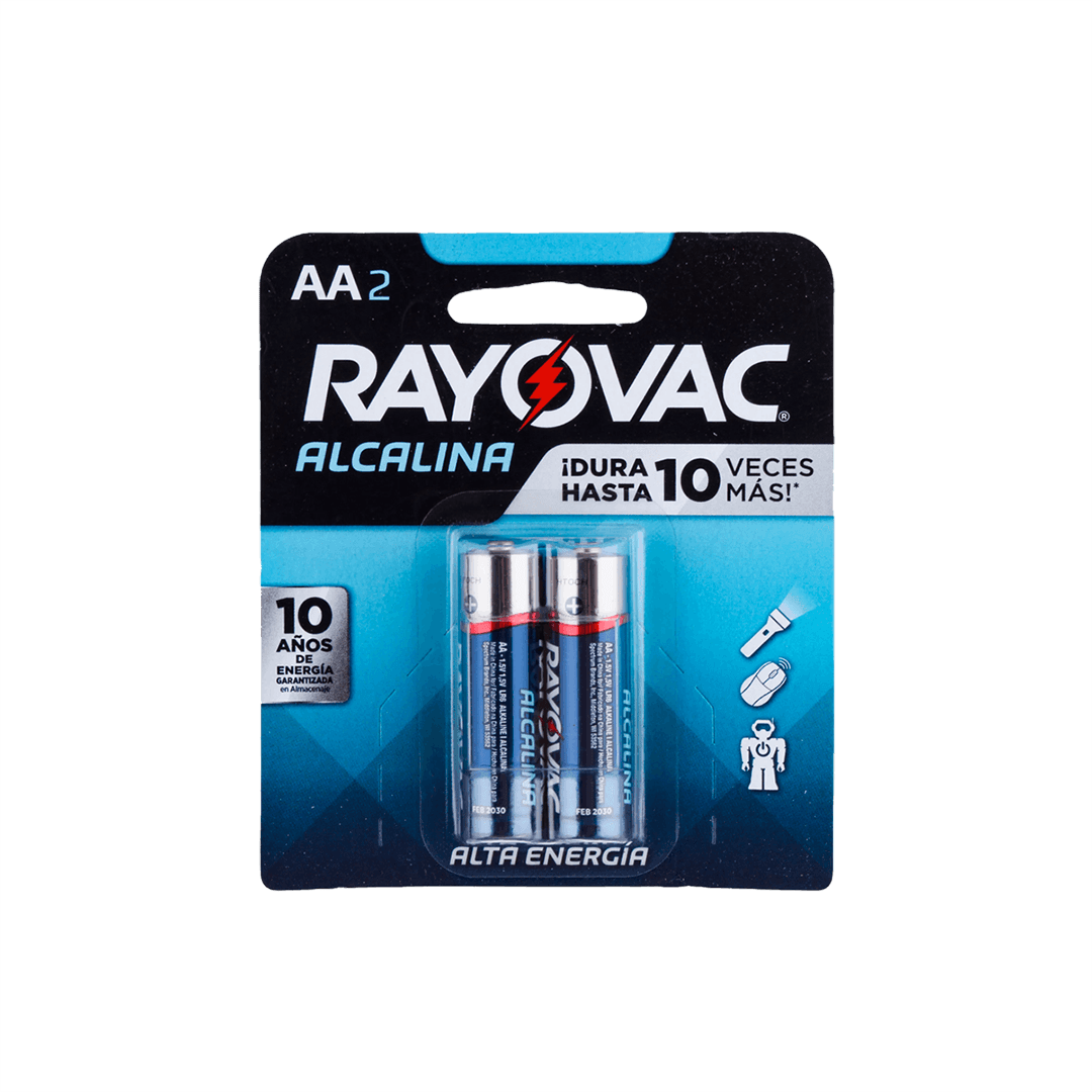 Baterías Alcalina Rayovac AA Blister