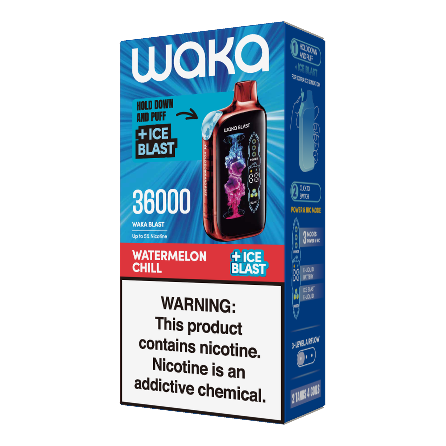 Waka Blast 36000 P Watermelon Chill 5 Nic.