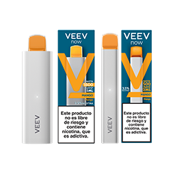 Vaporizador Veev Now 1800 Puffs + Vap Vaporizador Veev Now 500 Puffs Mango