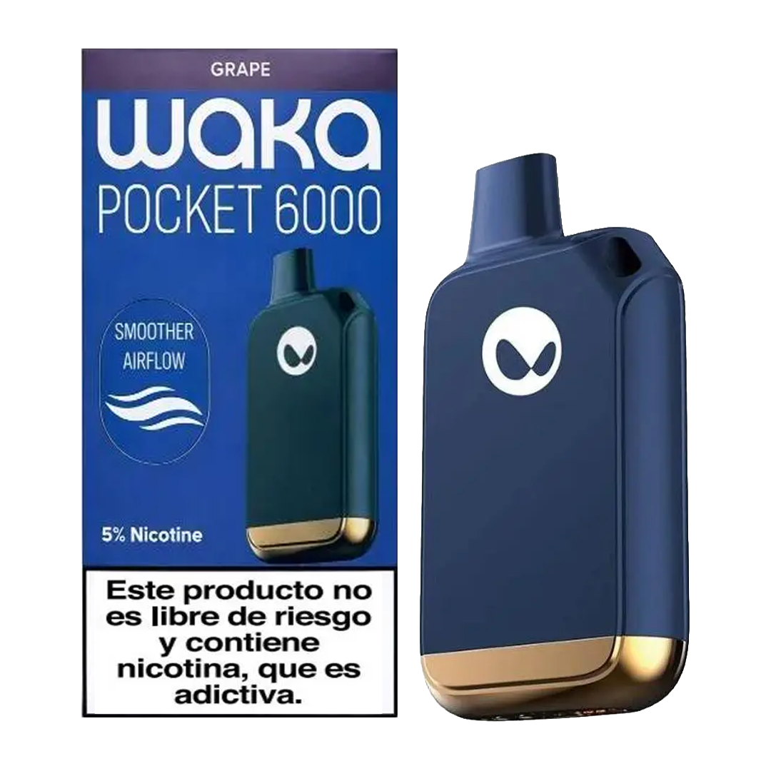 Waka Pocket 6000 Puffs Grape. image number 0