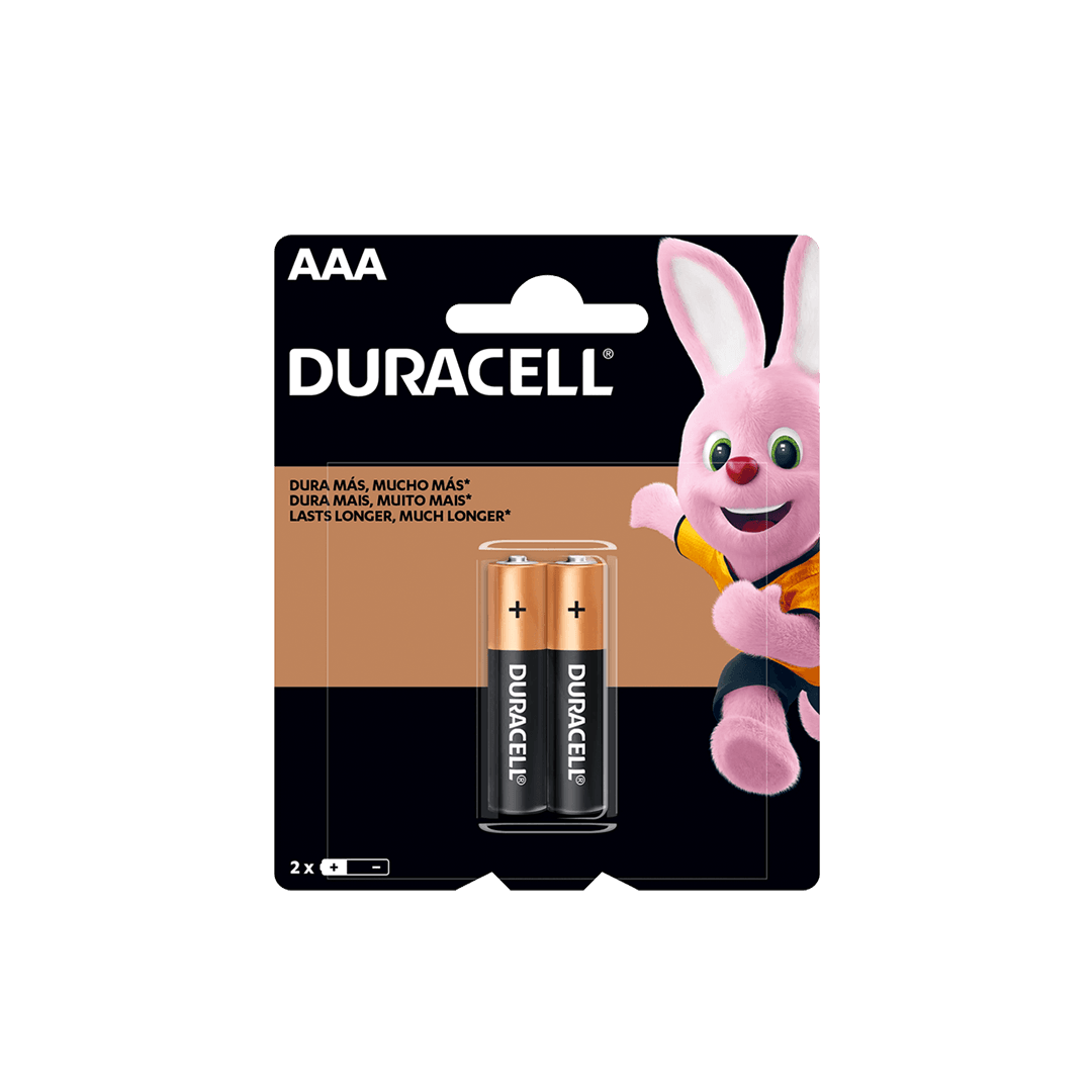 Baterías Alcalinas Duracell AAA Paquete
