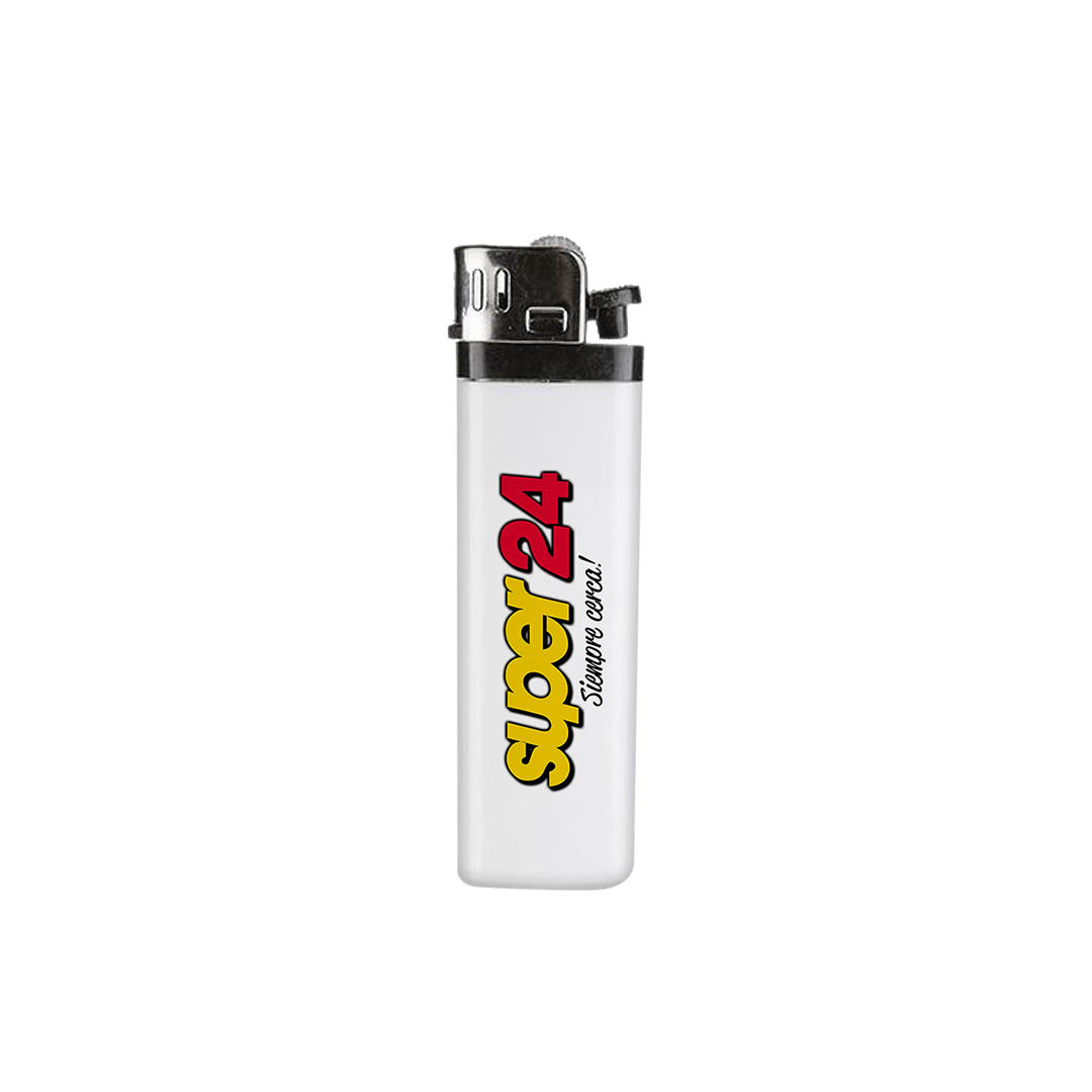 Encendedor Gil Blanco con logo Super24