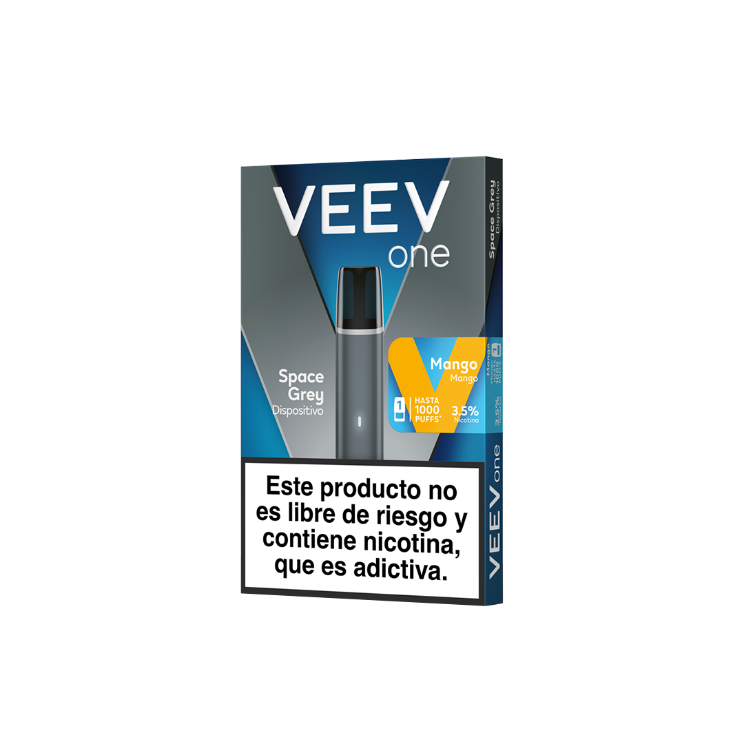 Vaporizador Veev One Space Grey + 1 Vp 1000 Puffs Mango