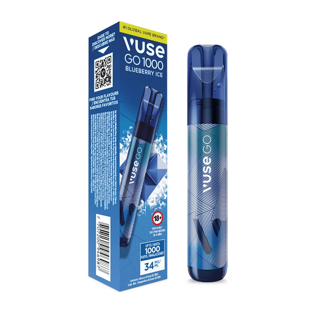 Vuse Go 1000 Puffs Blueberry Ice. image number 0
