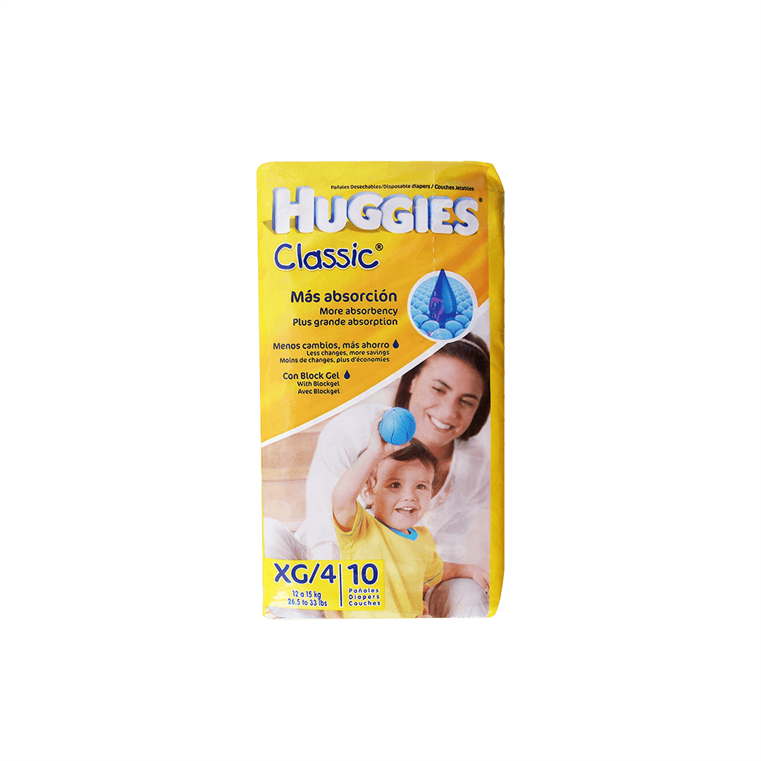 Pañales Huggies Classic Extra Grande Paquete