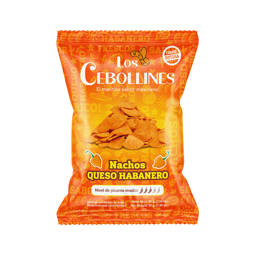 Los Cebollines Nachos Queso Habanero