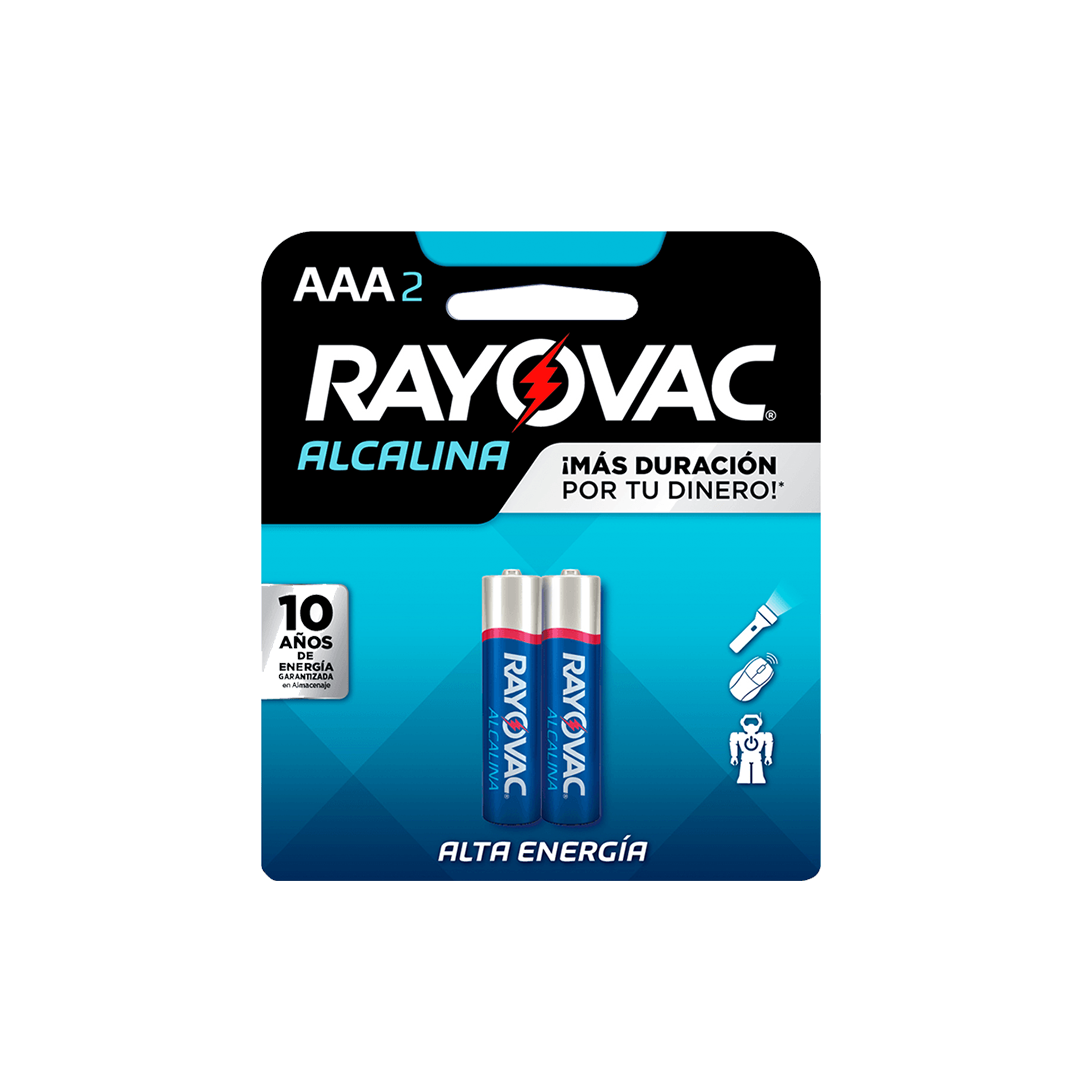 Baterías Alcalinas Rayovac AAA Blister