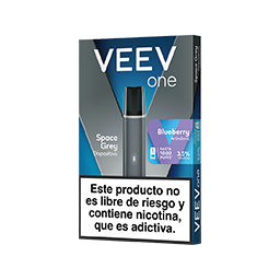 Vaporizador Veev One Space Grey + Vap 1000 Puffs Bluberry